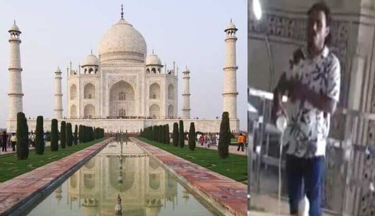 VIDEO: Hindu Mahasabha Members Chant 'Har Har Mahadev', Offer 'Ganga Jal' at Taj Mahal, Arrested