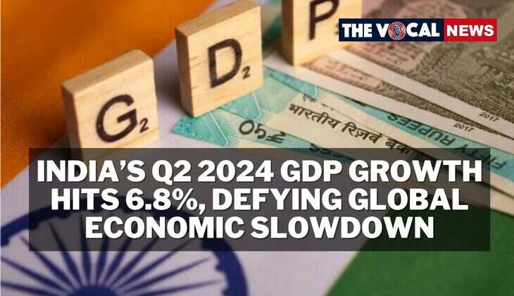 India&rsquo;s Q2 2024 GDP Growth Hits 6.8%, Defying Global Economic Slowdown