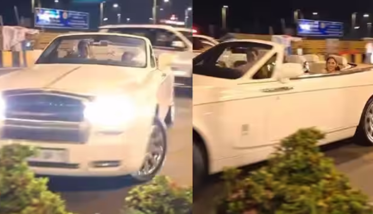 Isha and Akash Ambani Spotted on a Joy Ride in Rolls-Royce with Shloka Mehta