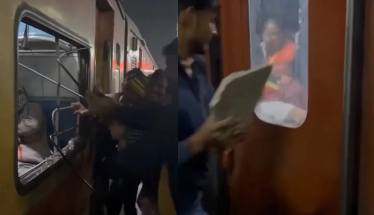 Passengers Break Windows to Board Train After Doors Fail to Open; Watch Video
