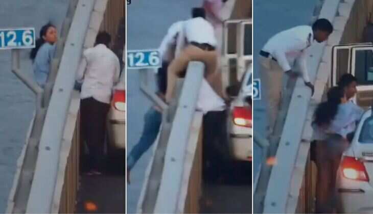 Mumbai: Woman Tries To Jump Off Atal Setu - Watch How Police Saved Her Life [VIDEO]