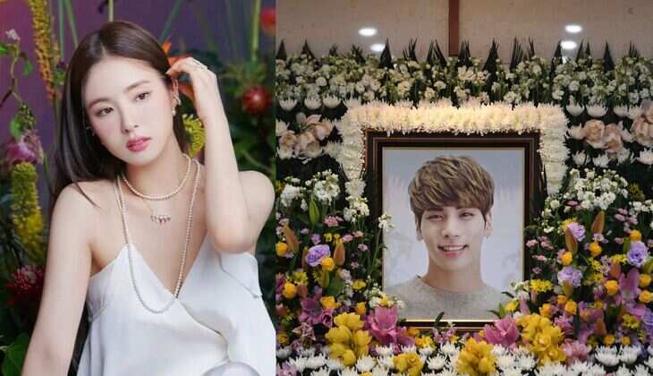 Shin Se Kyung Visits Jonghyun's Grave