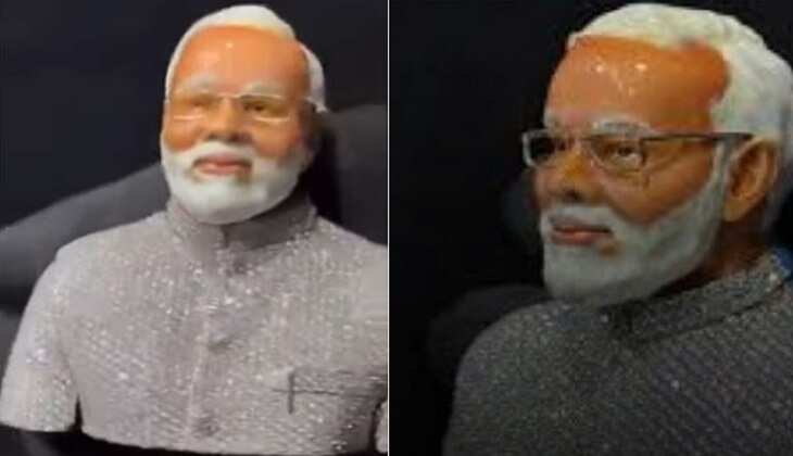Sparkling Tribute: Indian Diaspora Crafts PM Modi&rsquo;s Miniature Statue with Lab-Grown Diamonds