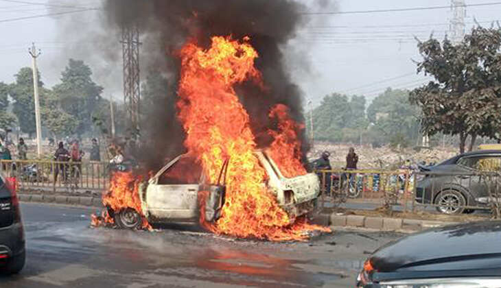 cars catch fire
