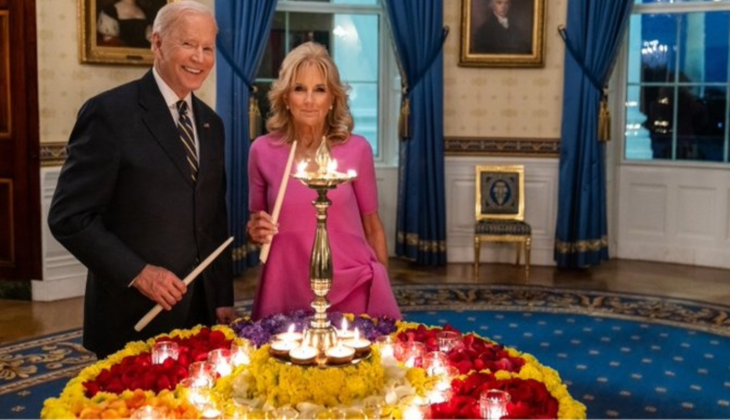 President Joe Biden's White House Hosts Last Diwali Celebration for Indian Americans as Astronaut Sends Them Special Message