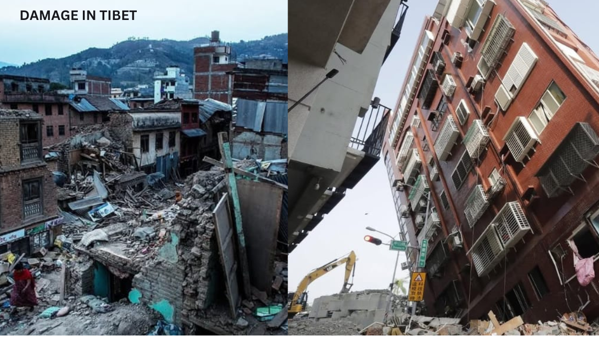 earthquake in tibet, japan and india