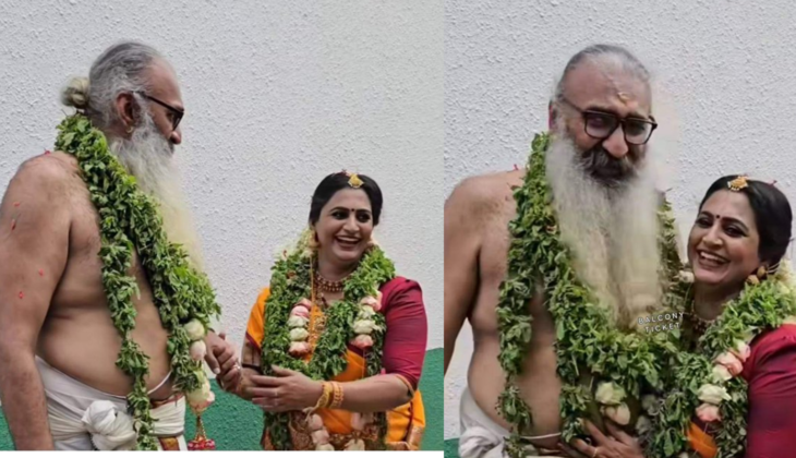 Actress Divya Sreedhar Marries 11-Years-Older Chris Venugopal, Shares Romantic Moments at the Mandap!