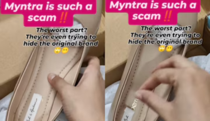 Myntra Scam: Woman Orders Footwear, Receives Fake Brand Sticker | Viral Instagram Video Raises Concerns
