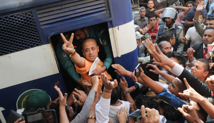 Bangladesh Court Denies Bail to Hindu Saint Chinmoy Das, Extending His Time in Jail