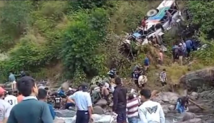 Almora Bus Accident: Horrific accident in Uttarakhand as 40-passer bus plunges into gorge.