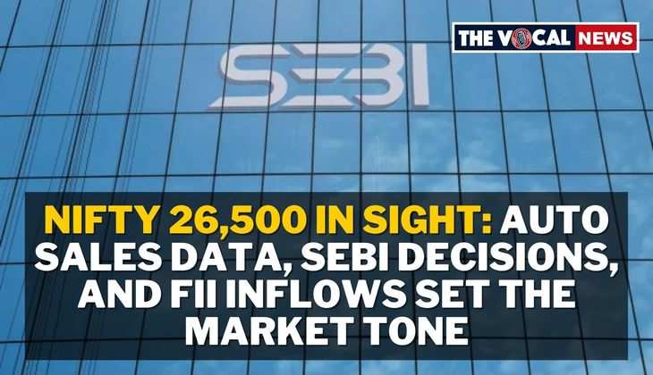 Nifty 26,500 in Sight: Auto Sales Data, SEBI Decisions, and FII Inflows Set the Market Tone