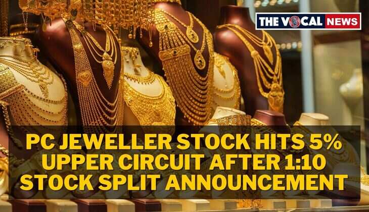 PC Jeweller Stock Hits 5% Upper Circuit After 1:10 Stock Split Announcement