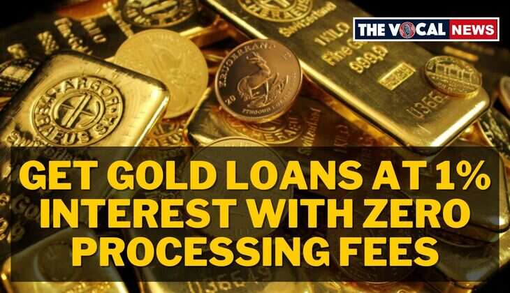 Get Gold Loans at 1% Interest with Zero Processing Fees