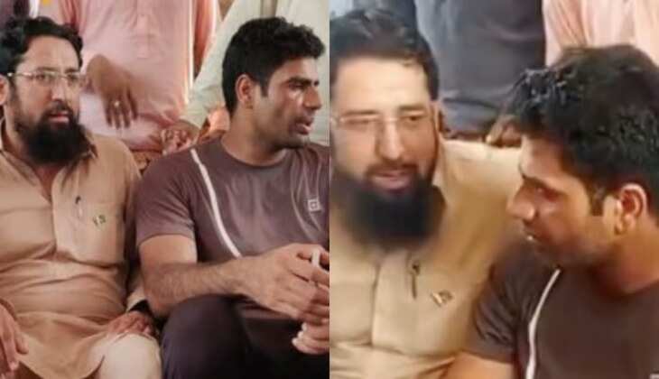 Arshad Nadeem Meet Lashkar-e-Taiba Commander Harris Rauf