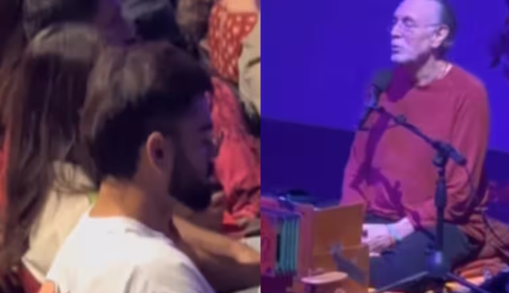  Virat Kohli and Anushka Sharma at His Kirtan!