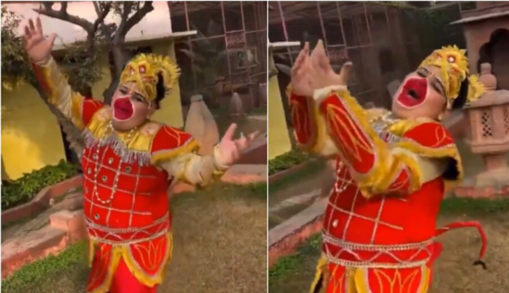 Video of Abhinav Arora as Lord Hanuman Singing "Seeta-Ram" Goes Viral