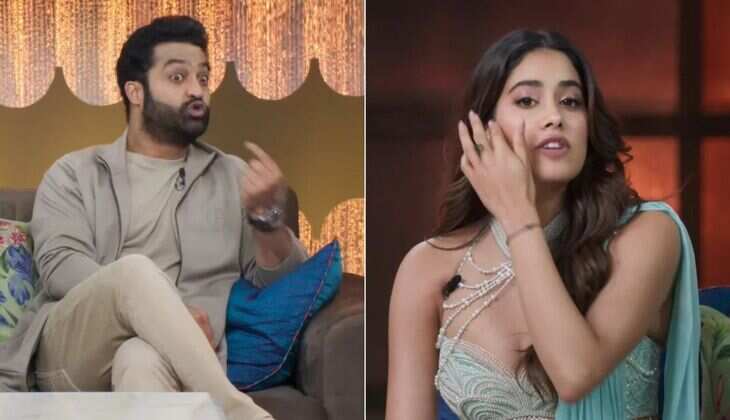 Jr. NTR Playfully Calls Out Janhvi Kapoor Over Mumbai Meal Mishap as They Promote 'Devara' in Great Indian Kapil Show!