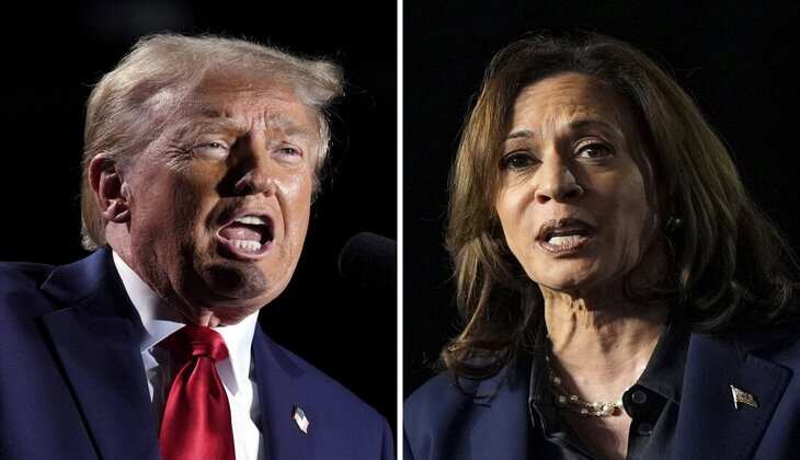 Donald Trump Kamala Harris swing state results