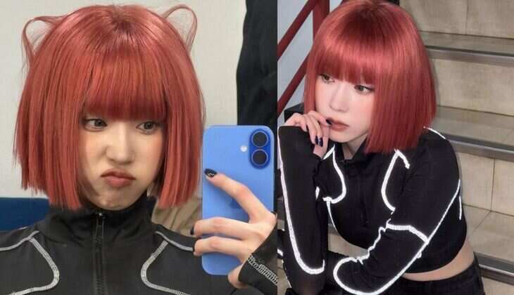 Aespa&rsquo;s Winter Stuns Fans with Bold Reddish-Pink Bob in &lsquo;Whiplash&rsquo; Comeback