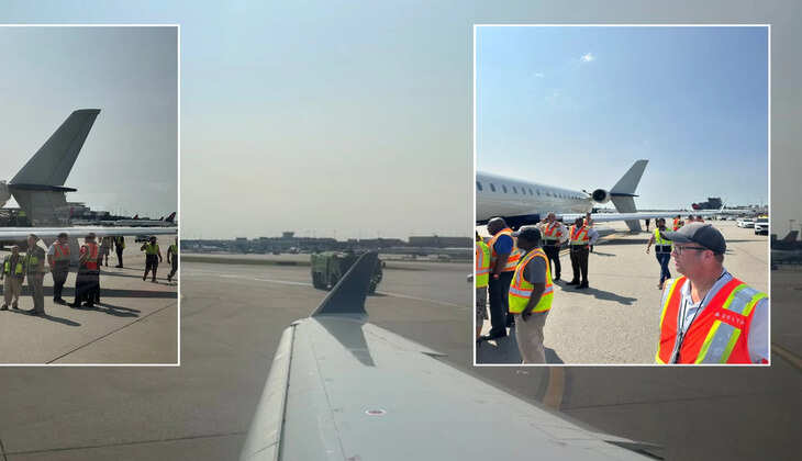 Major Collision Between Two Planes at Airport Averts Disaster 277 Passengers Narrowly Escape
