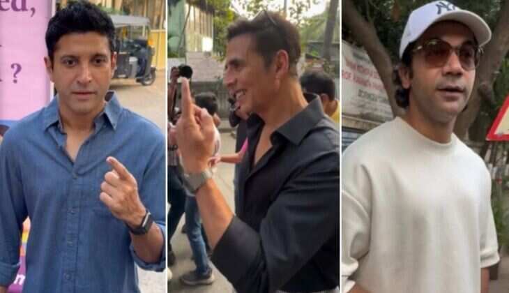 Bollywood Stars Participate in Maharashtra Elections: Akshay Kumar, Kartik Aaryan, Farhan Akhtar Cast Their Votes