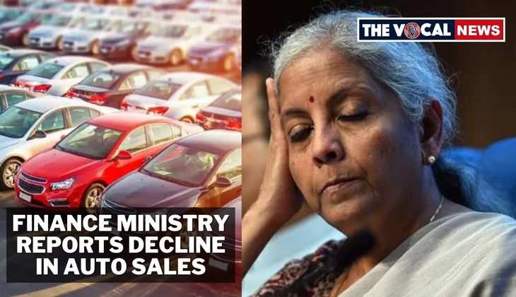 Finance Ministry Reports Decline in Auto Sales