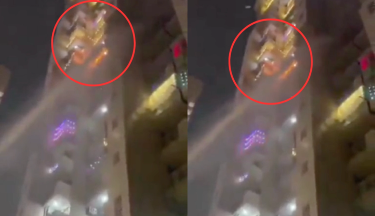 Diwali Firecracker Tragedy in Noida: Blaze Claims Pet Dog, Damages Three High-Rise Floors!