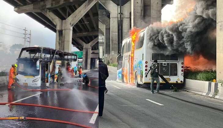 Tragic Blaze in Thailand: School Bus Fire Claims Lives of 25 Students Amidst Unanswered Questions and Desperate Rescue Attempts!
